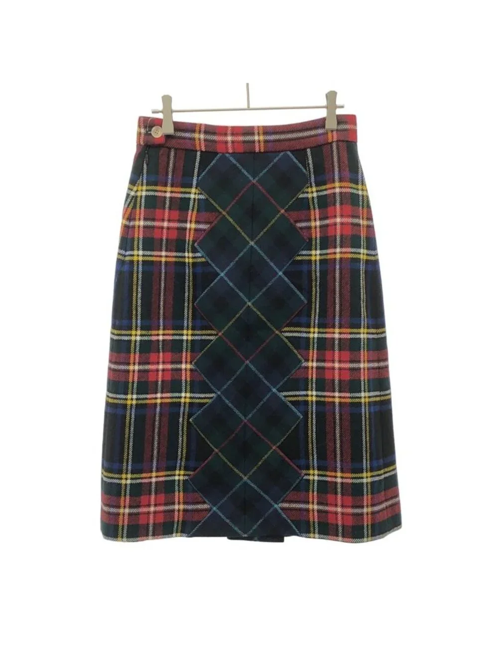 Gucci Wool Check Skirt Mix 38
